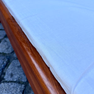 Gästebett Massivholz Teak 100x200 mit Matratze