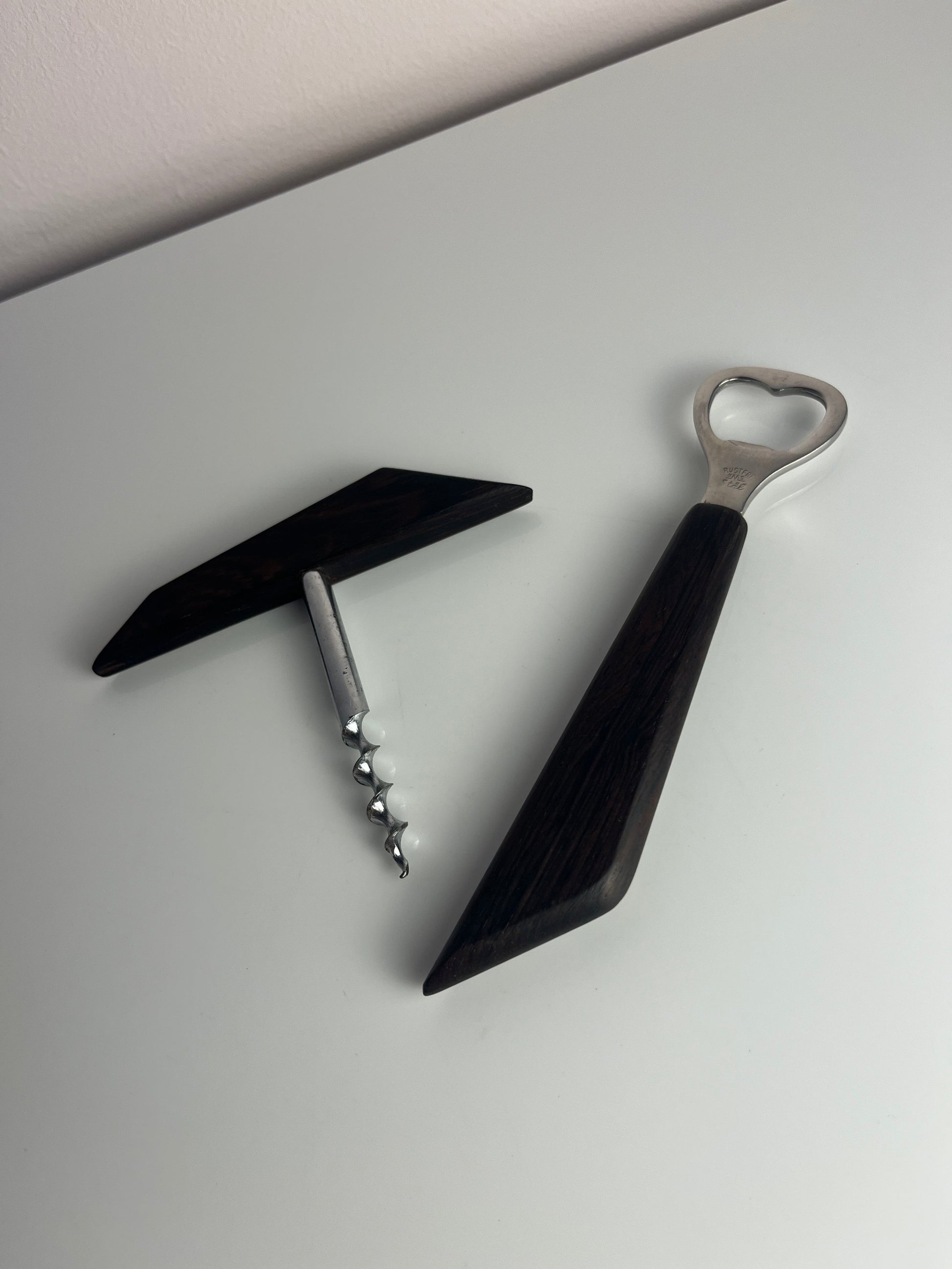Set: Flaschenöffner & Korkenzieher Palisander aus Dänemark