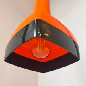 Hängelampe orange von Bent Karlby für Schrøder-Kemi