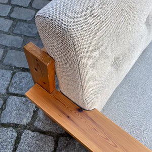 3-Sitzer Sofa beige grau Safari Style