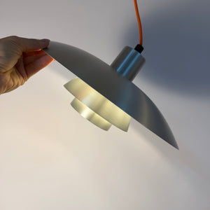 Lamellenlampe PH4/3 silber gebürstet von Poul Henningsen für Louis Poulsen