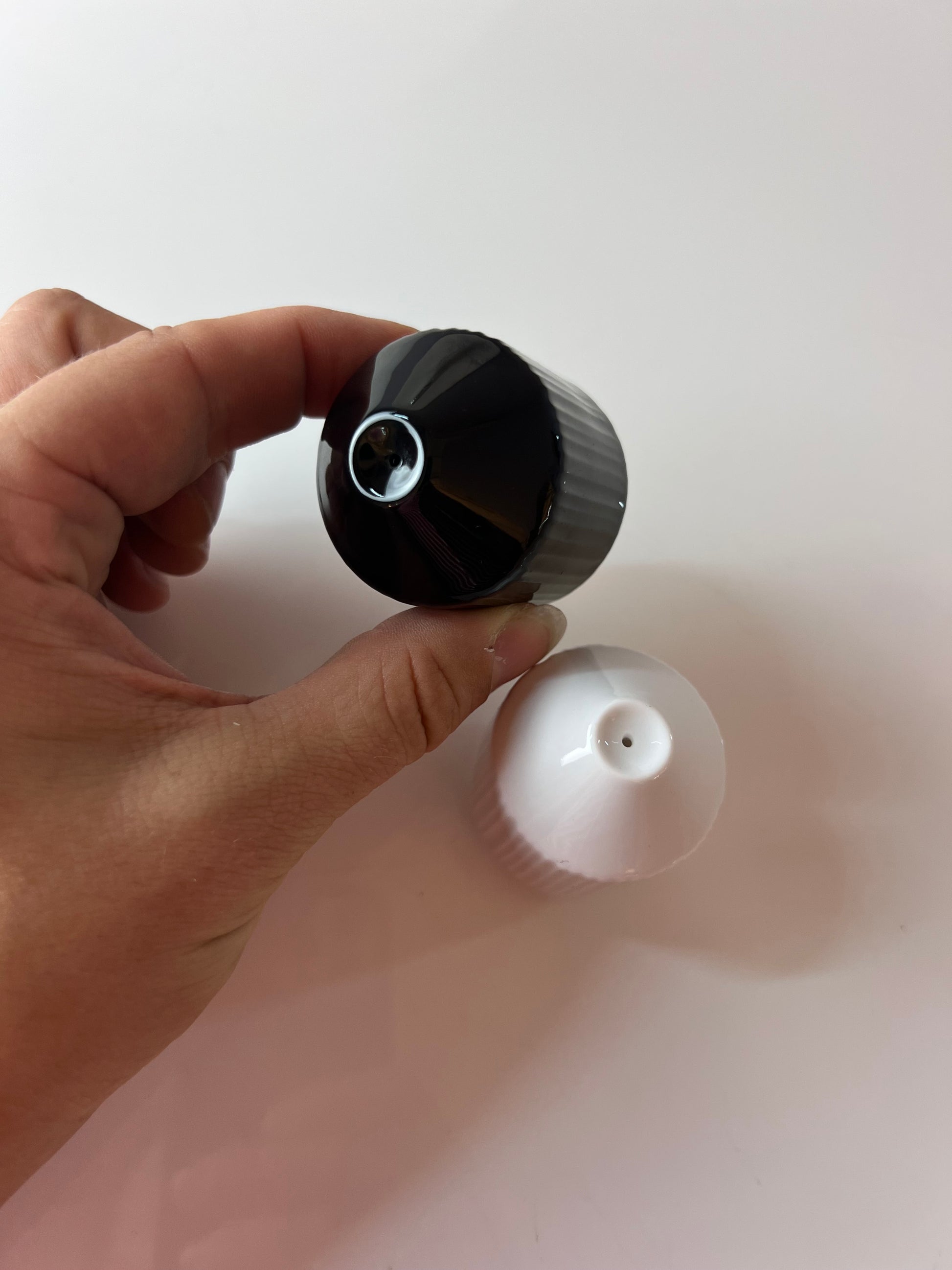Salz- und Pfefferset schwarz weiß von Tapio Wirkkala für Rosenthal Studio Line