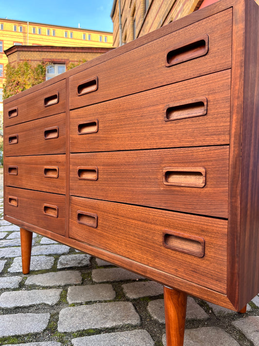 Doppelkommode Nussbaum von Carlo Jensen für Poul Hundevad