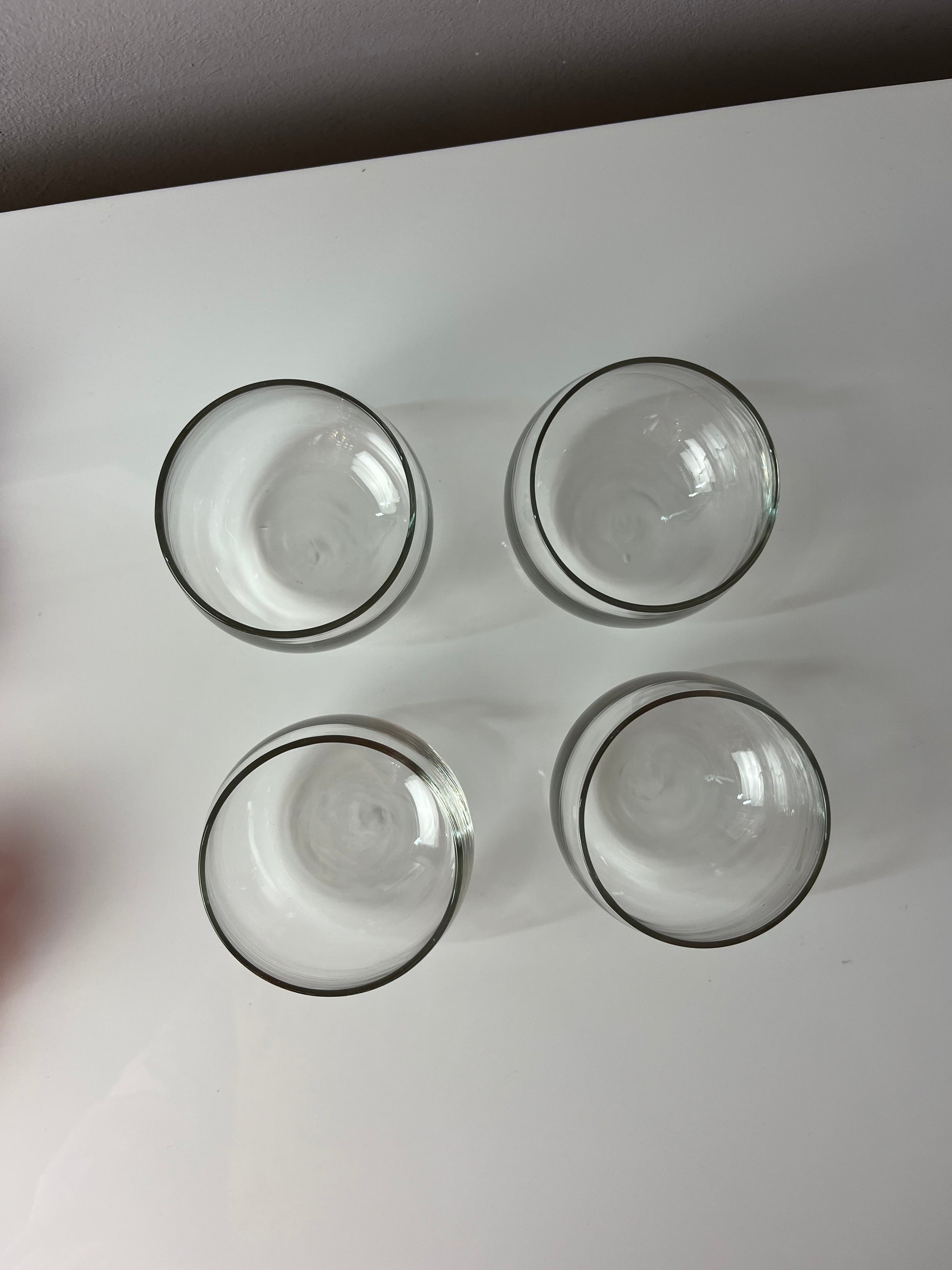 Set: 4x Glasbecher orange