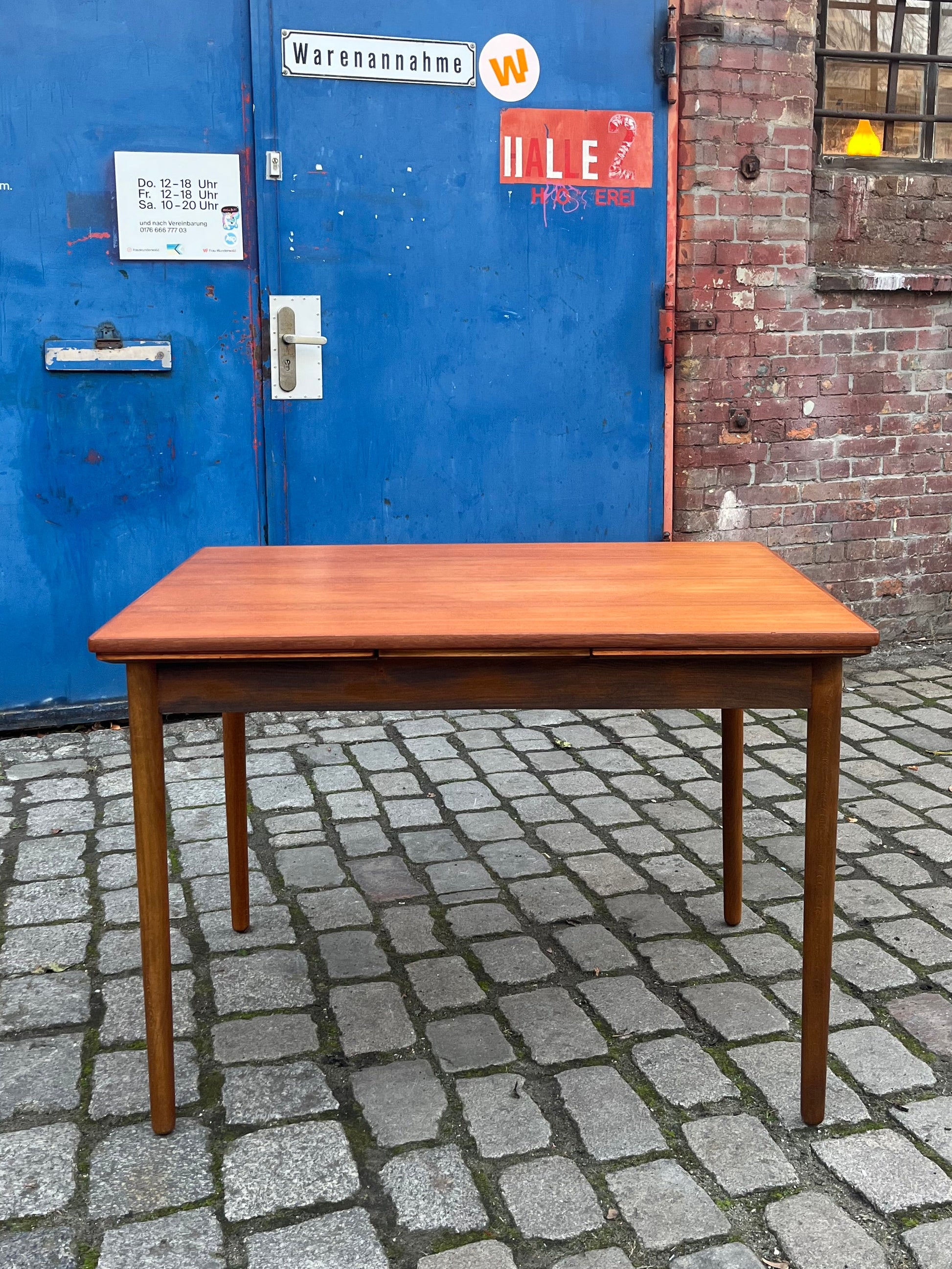 Esstisch Teak & Eiche ausziehbar aus Dänemark