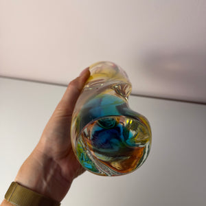 Vase Regenbogen Glas von Josef Rozinek für Borske Sklo
