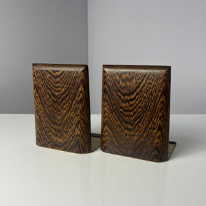Set: 2x eckige Buchstütze Palisander