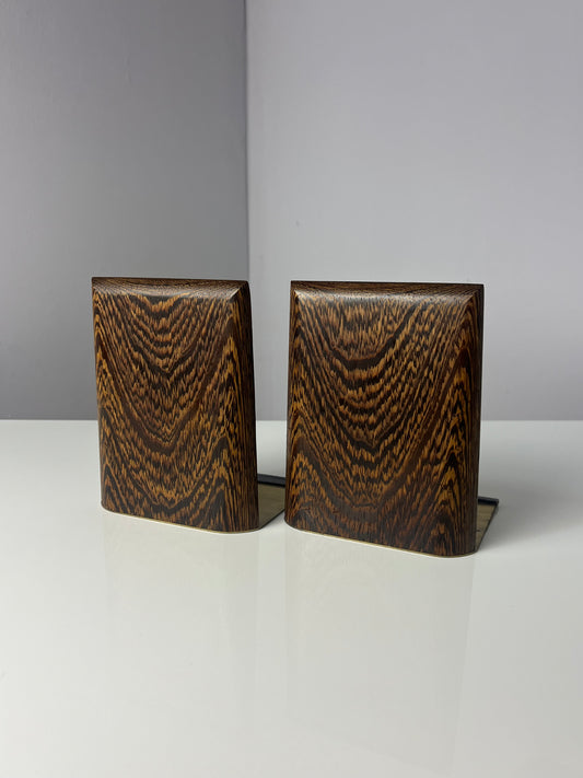 Set: 2x eckige Buchstütze Palisander