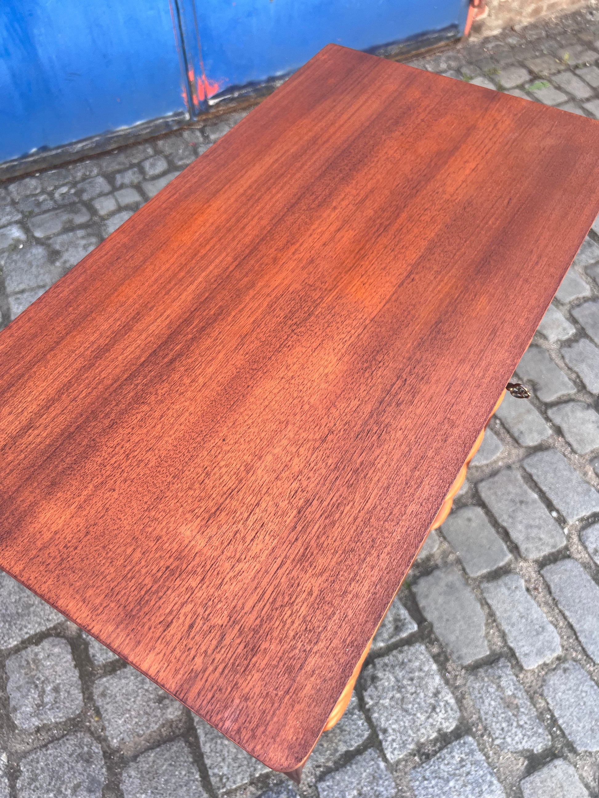 Kommode Teak mit Muschelgriffen aus Dänemark