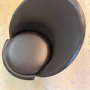 Cone Chair braunes Kunstleder von Verner Panton