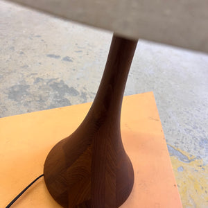 Tischlampe Teak & Rohseide von DOMUS