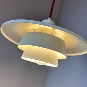 Lamellenlampe weiß
