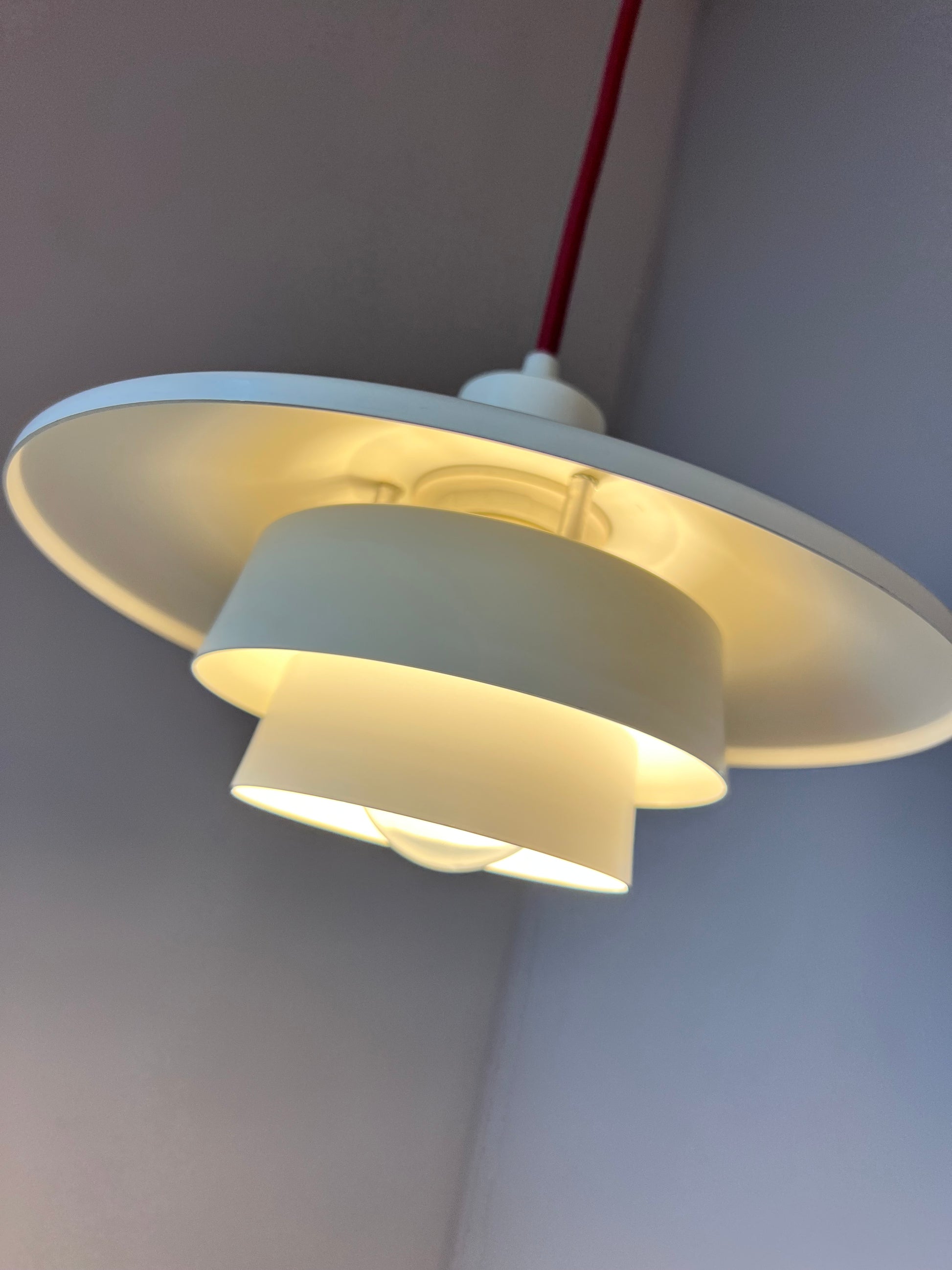 Lamellenlampe weiß