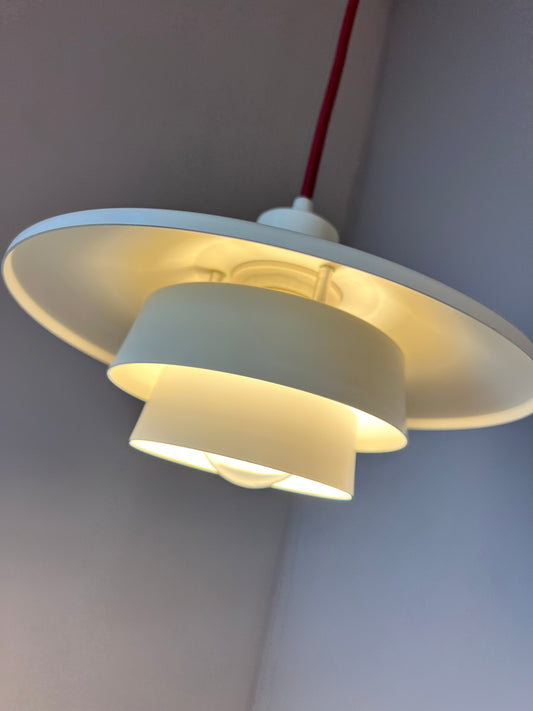 Lamellenlampe weiß
