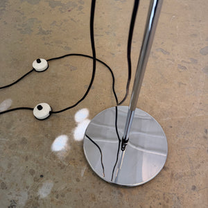 Stehlampe silber von Arnold Berges für Staff