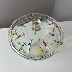 Bowle-Set: 9 Gläser und 1 Terrine bedrucktes Glas