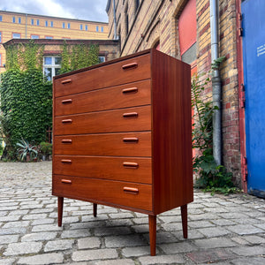 Breite Kommode Teak zugeschrieben Borge Mogensen