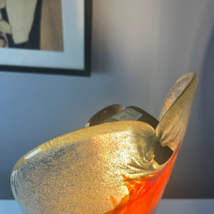 Wandlampe rotbraun Glas von Per Lütken für Holmegaard