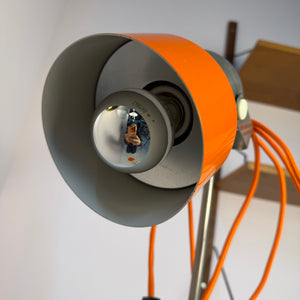 Stehlampe orange Chrom von AKA Werke