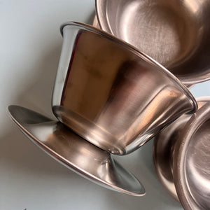 Set: 3x Eisbecher Stainless Steel 18/8 aus Dänemark