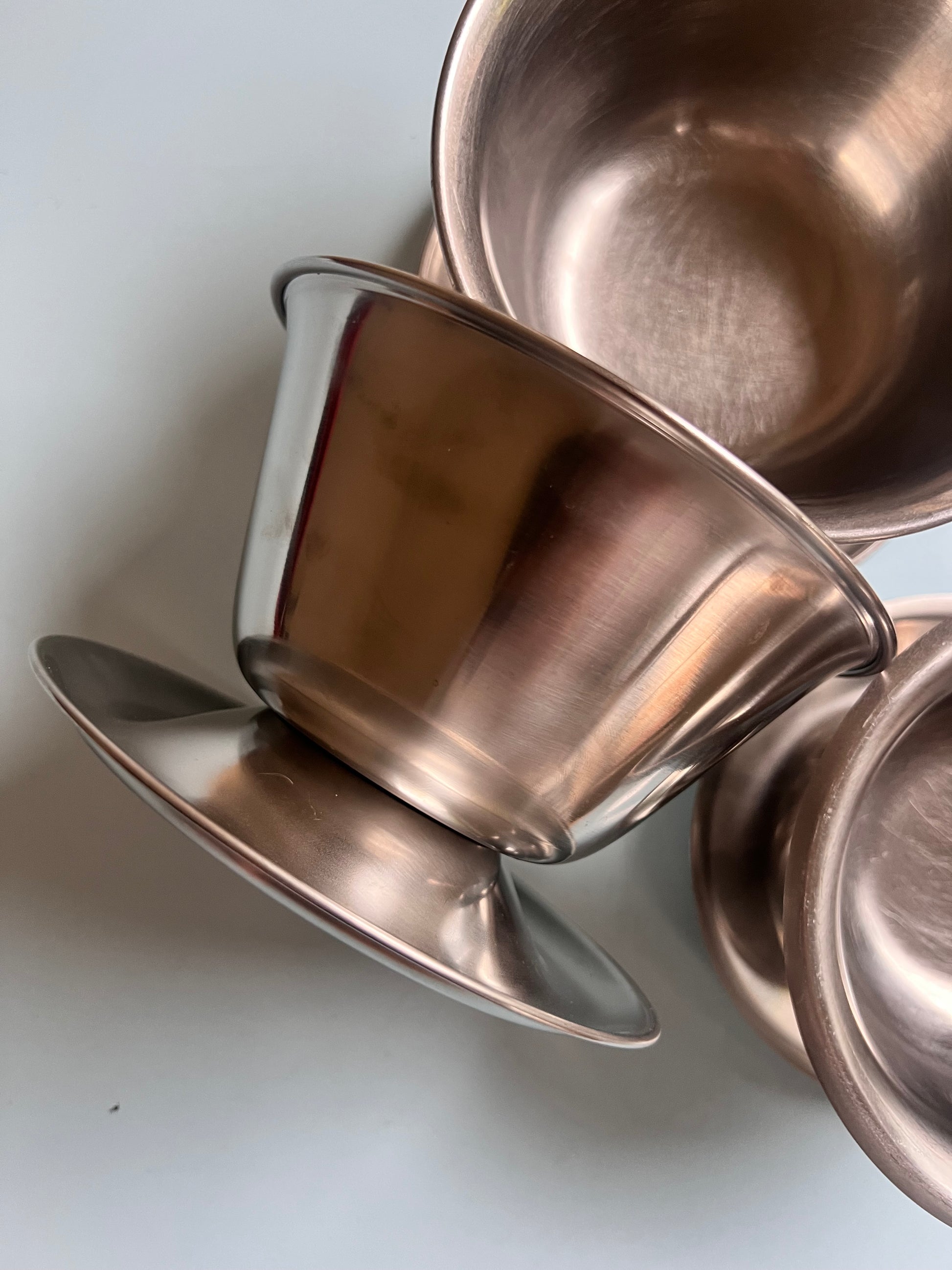 Set: 3x Eisbecher Stainless Steel 18/8 aus Dänemark