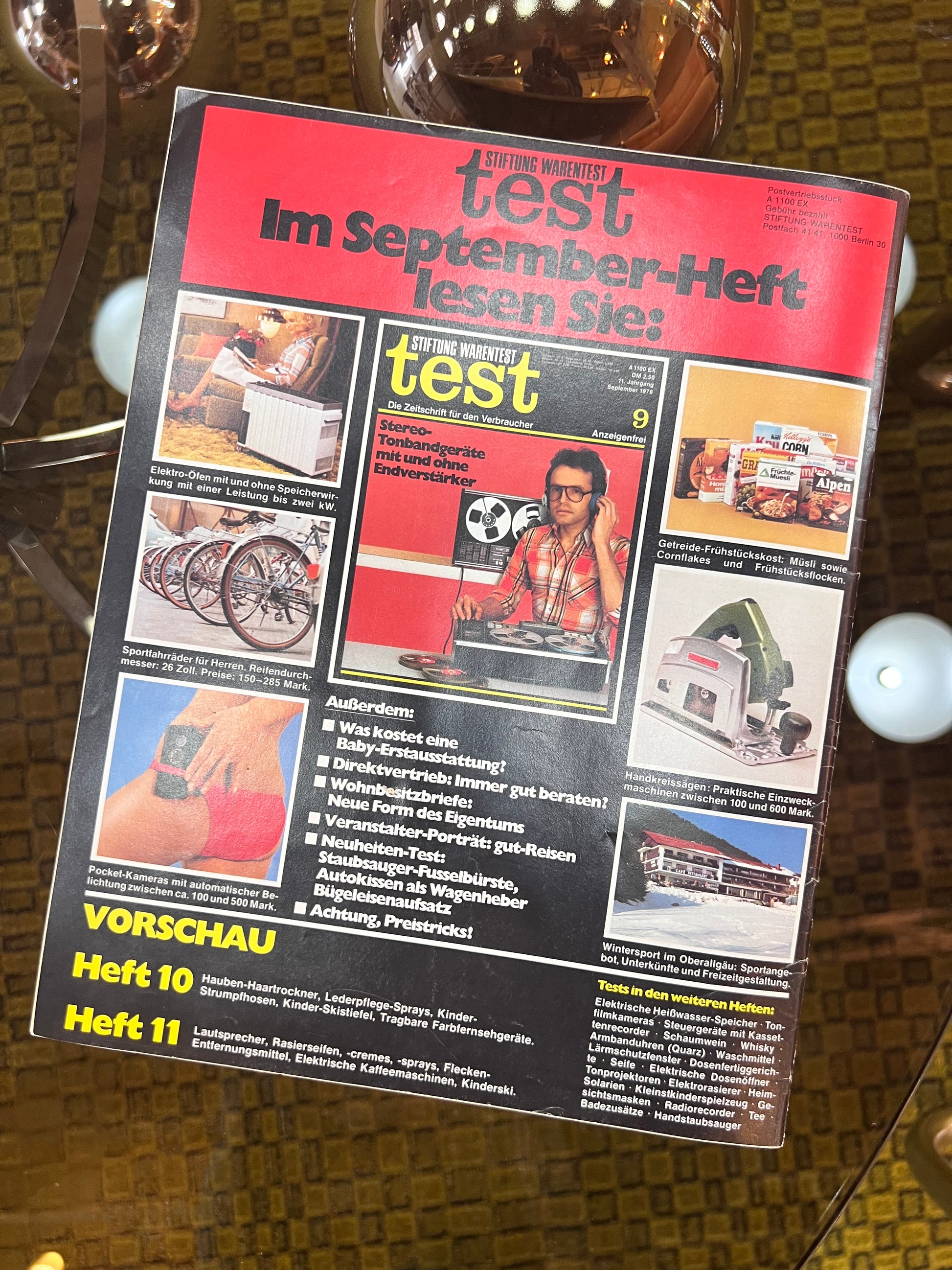 Stiftung Warentest Zeitschrift August 1976