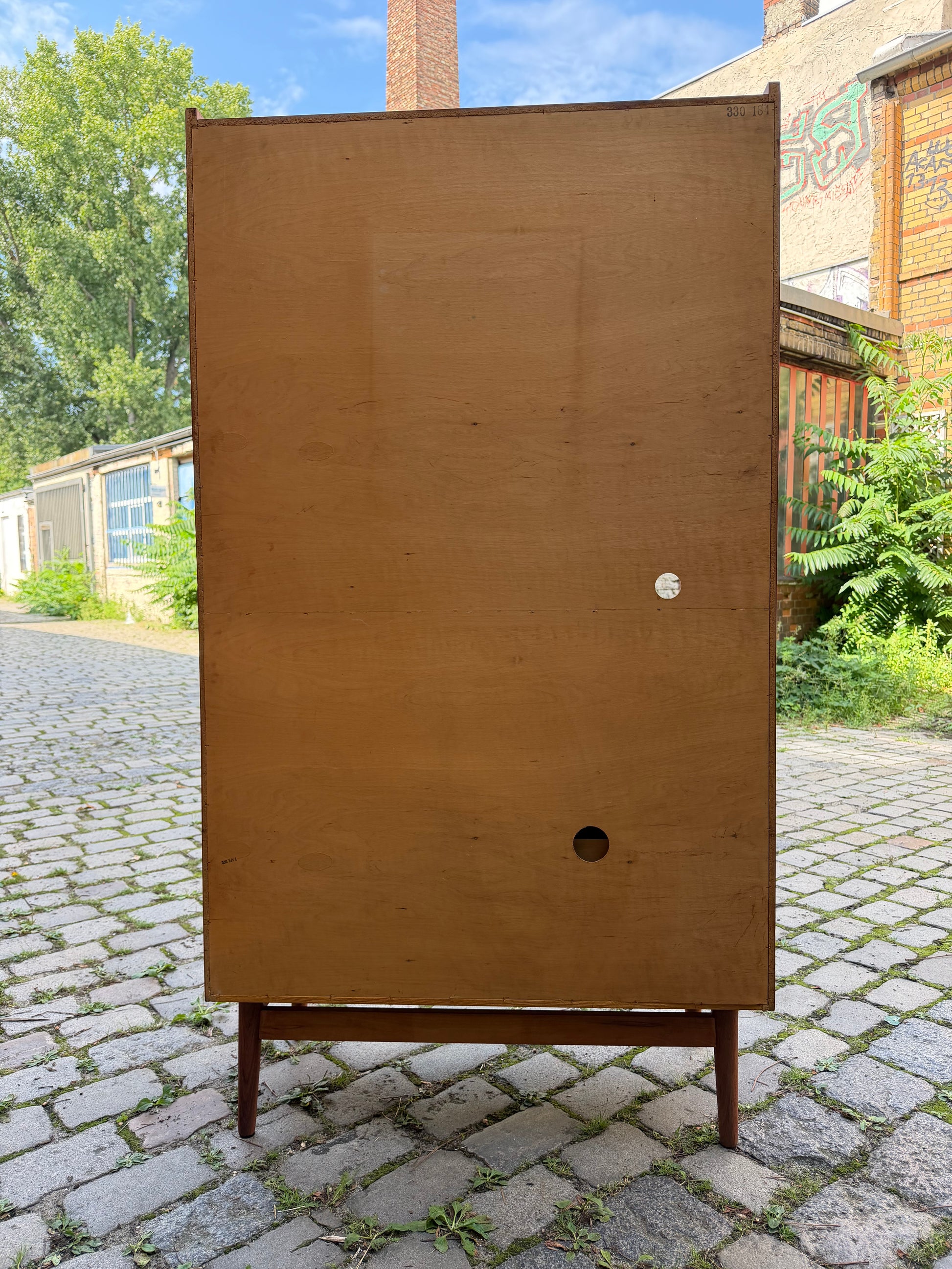 Bücherregal Teak mit Sekretär von Johannes Sorth für Nexø