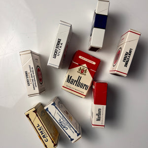 Set: Vintage Streichhölzer Zigaretten Schachtel Miniatur
