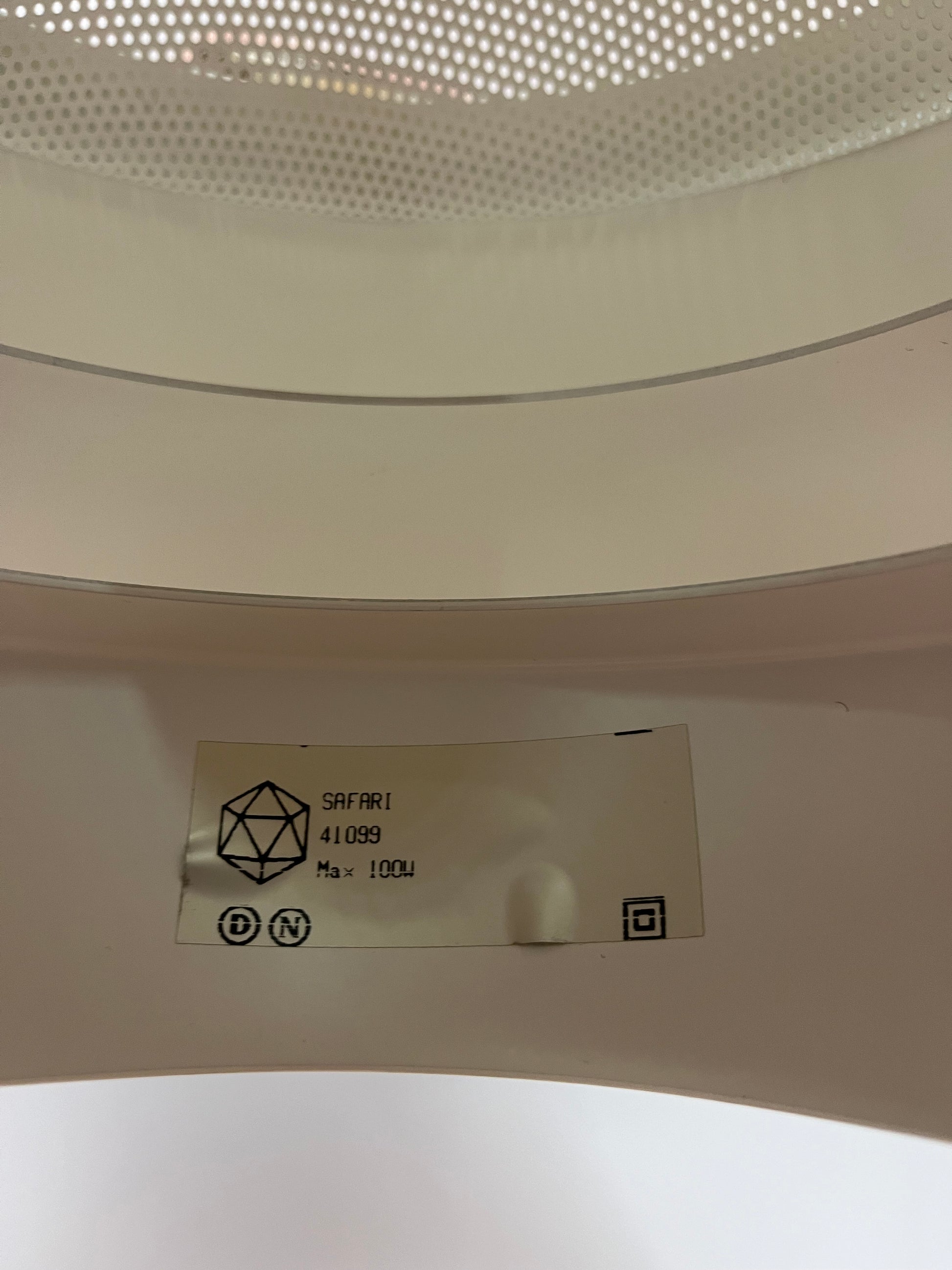 Hängelampe Safari weiß von Christian Hvidt für Nordisk Solar