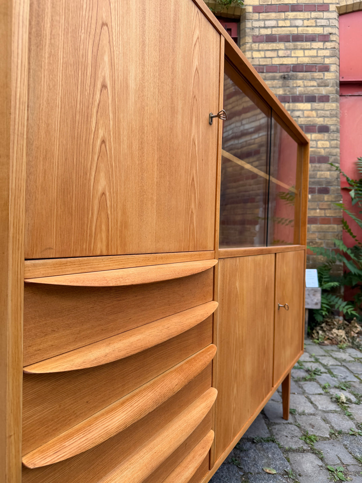 Highboard Typ 602/G Esche von Franz Ehrlich für Hellerau