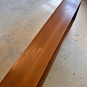 Sideboard Regal Nussbaum mit neuen Chromfüßen