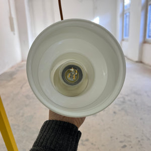 Hängelampe weiß Glas von Sidse Werner für Holmegaard