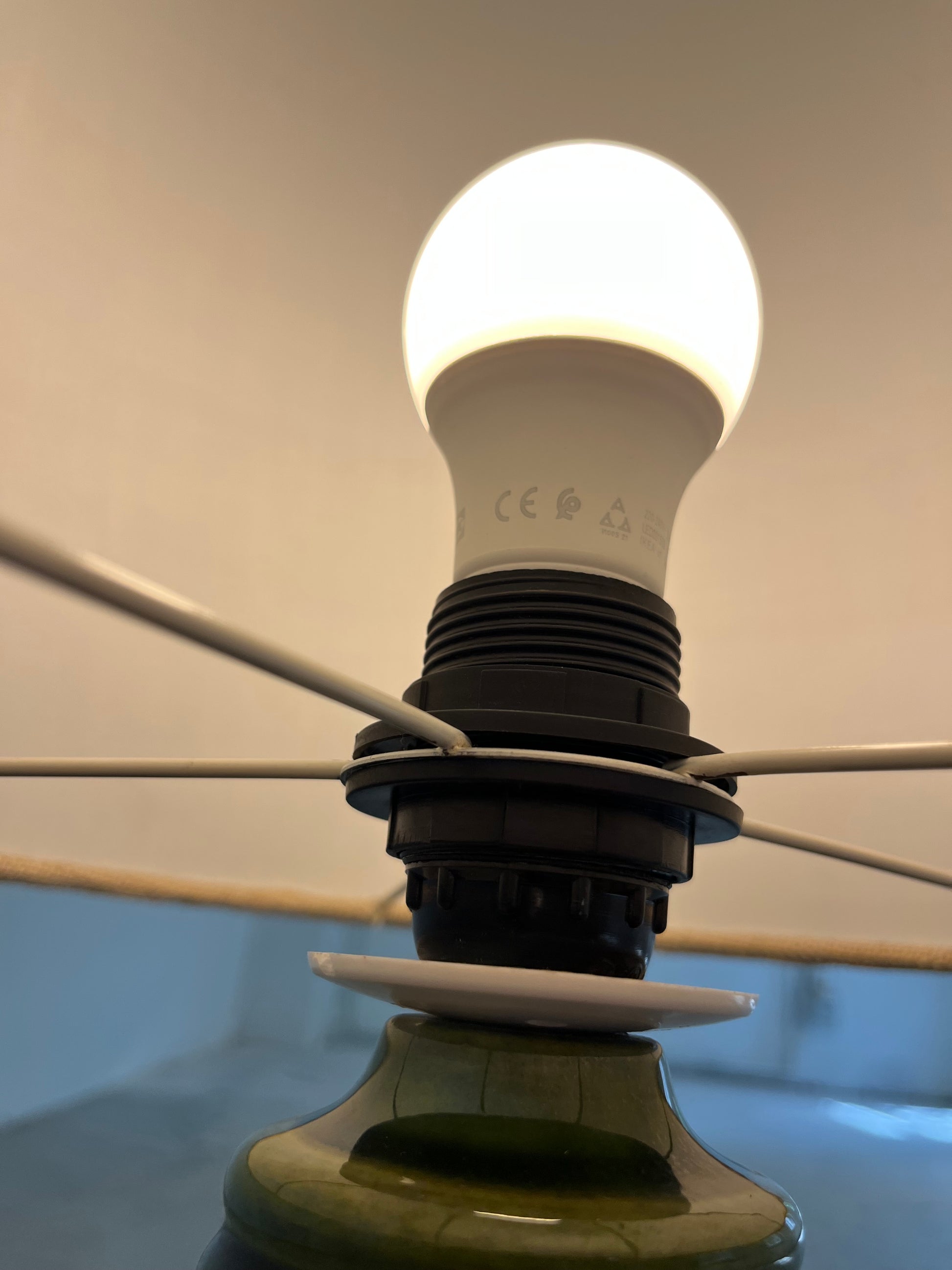 Stehlampe No 476 50 grün Keramik von Aro Leuchten