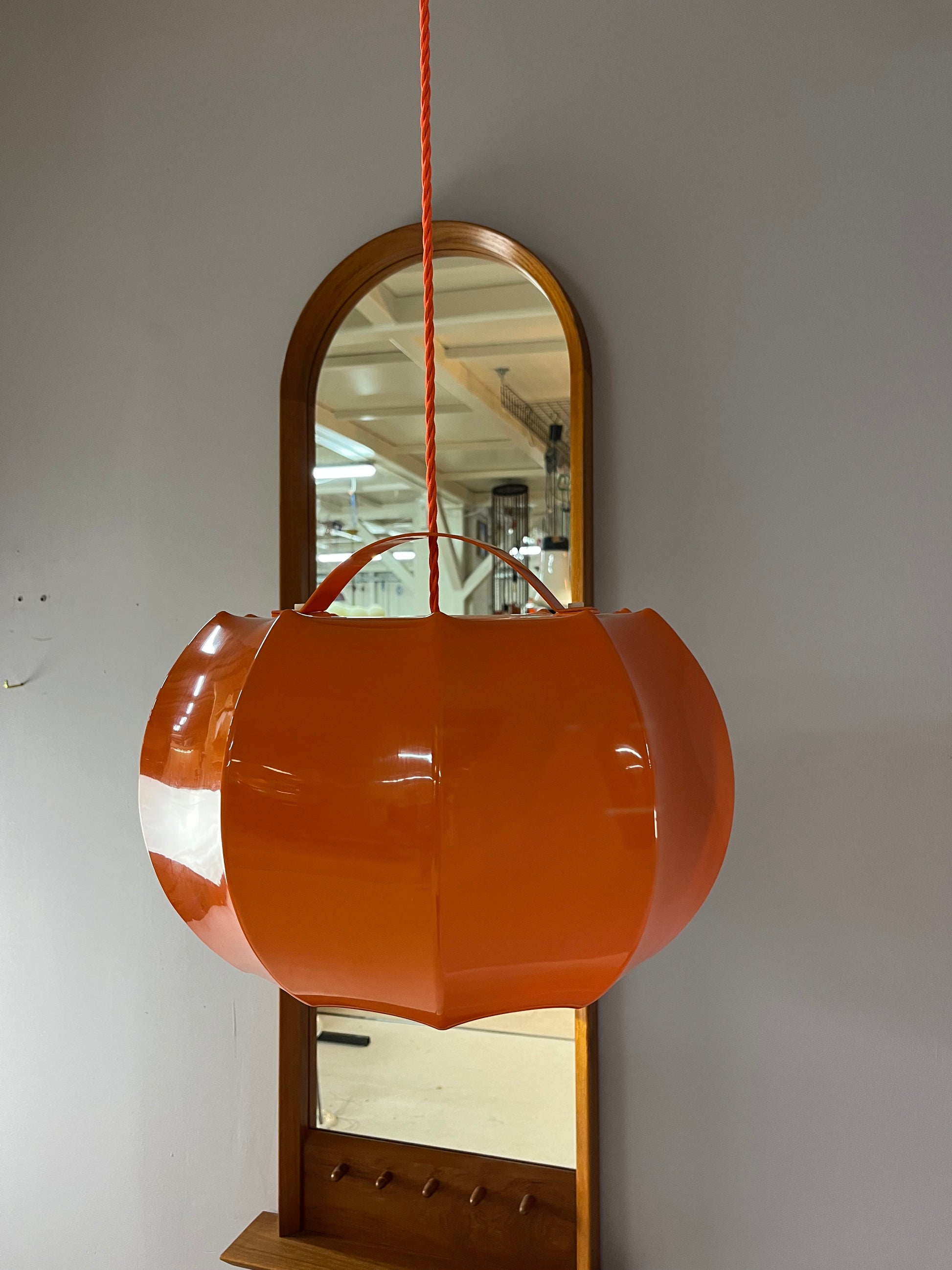 Hängelampe orange Kunststoff von Ilka Plast