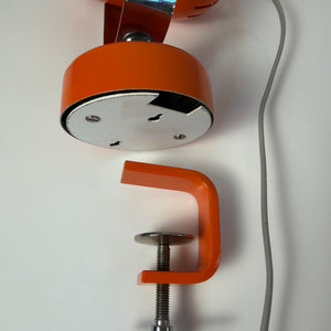 Klemmlampe / Wandlampe Combi Lux orange Chrom von Stanislav Indra für Lidokov Boskovice
