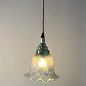 Blumenlampe Glas aus Dänemark