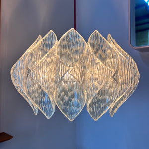 Hängelampe Plexiglas 70er