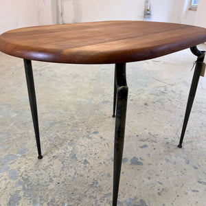 Esstisch Teak mit Metallbeinen von Niels Bach