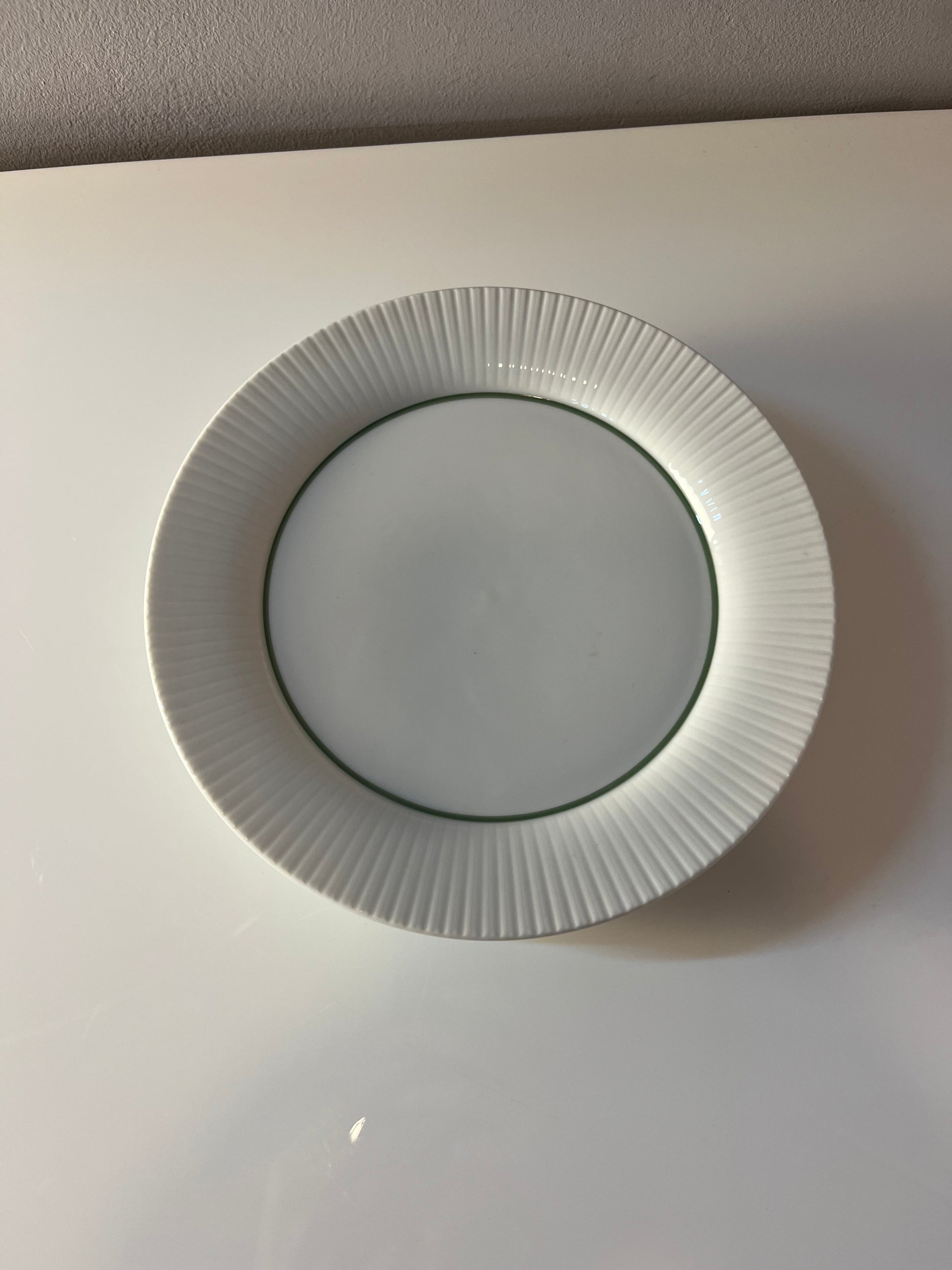 Set: 6x Kuchenteller Modulation Secunda grün von Tapio Wirkkala für Rosenthal