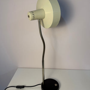 Schreibtischlampe altweiß mit beweglichem Arm