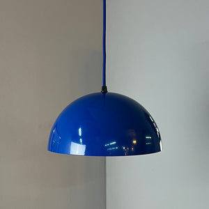 Hängelampe blau Metall