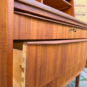 Sekretär Teak mit Spiegel & Schloss aus Dänemark