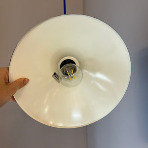 Metalllampe HORN blau aus Dänemark