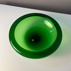 Schale 17792 grün Glas von Per Lütken für Holmegaard