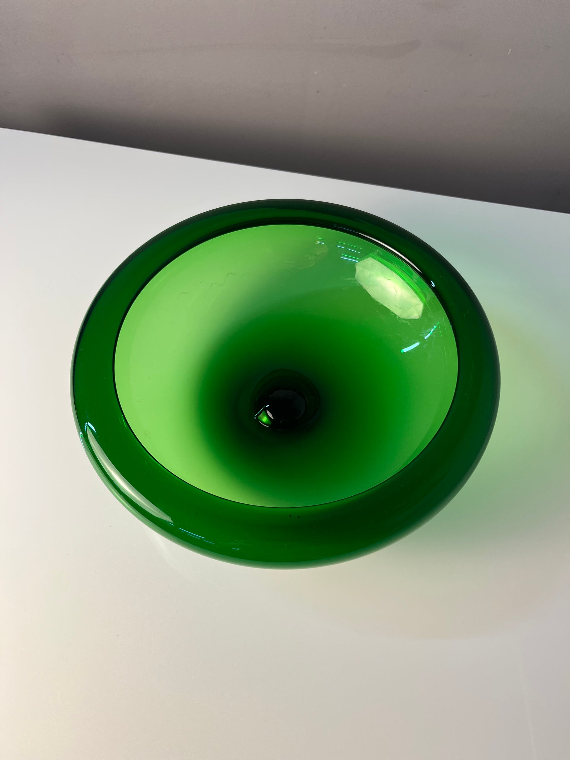 Schale 17792 grün Glas von Per Lütken für Holmegaard
