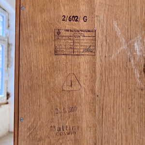 Highboard / Wohnzimmerschrank Typ 602/G Esche von Hellerau aus 1959