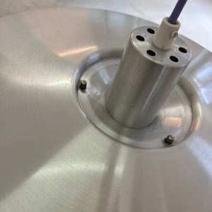 Lamellenlampe lila silber aus Dänemark