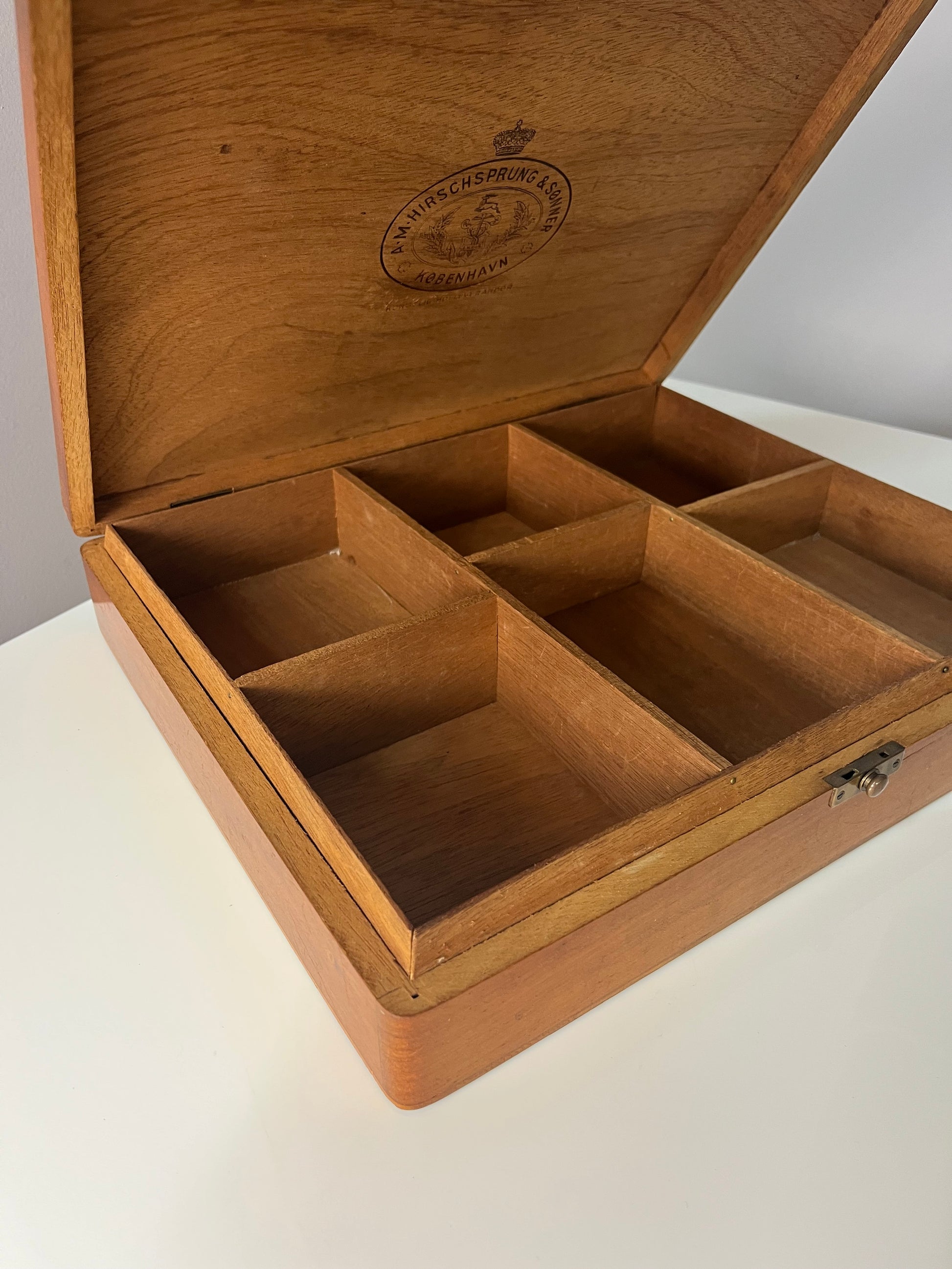 Zigarrenkiste Teak von A.M. Hirschsprung & Sønner