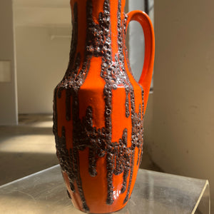 Bodenvase Fat Lava orange von Scheurich West Germany