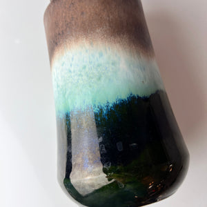 Vase 549-27 grün braun von Scheurich West Germany